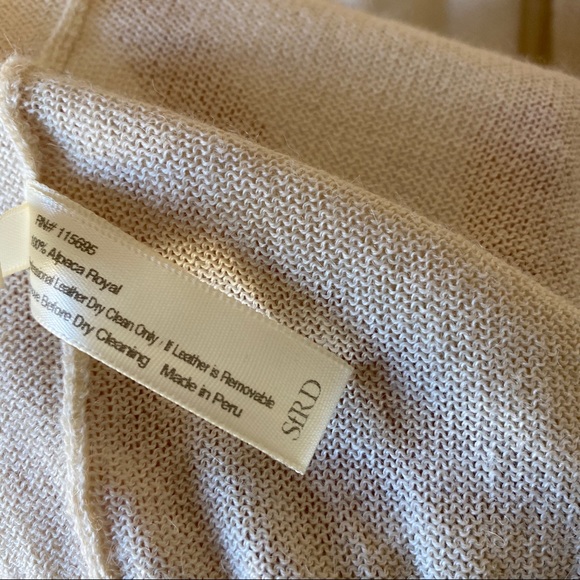 Society for Rational Dress Beige Alpaca Cardigan M - Picture 5 of 8